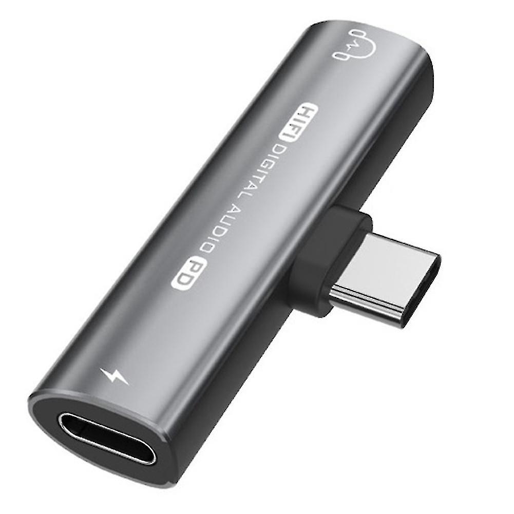 Mini 2 In 1 Converter Type-c To 3.5mm Audio Adapter Type-c Headphone Adapter Multi-function Convert