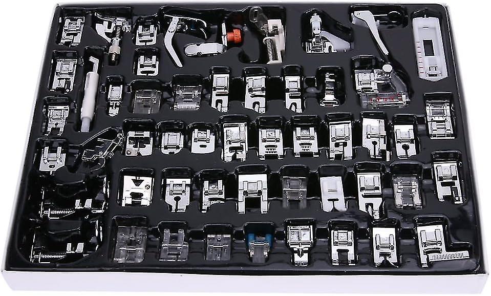 Ev Dikiş Makinesi İçin Çok Fonksiyonlu Dikiş Makinesi Baskı Ayağı Seti (52 Adet)