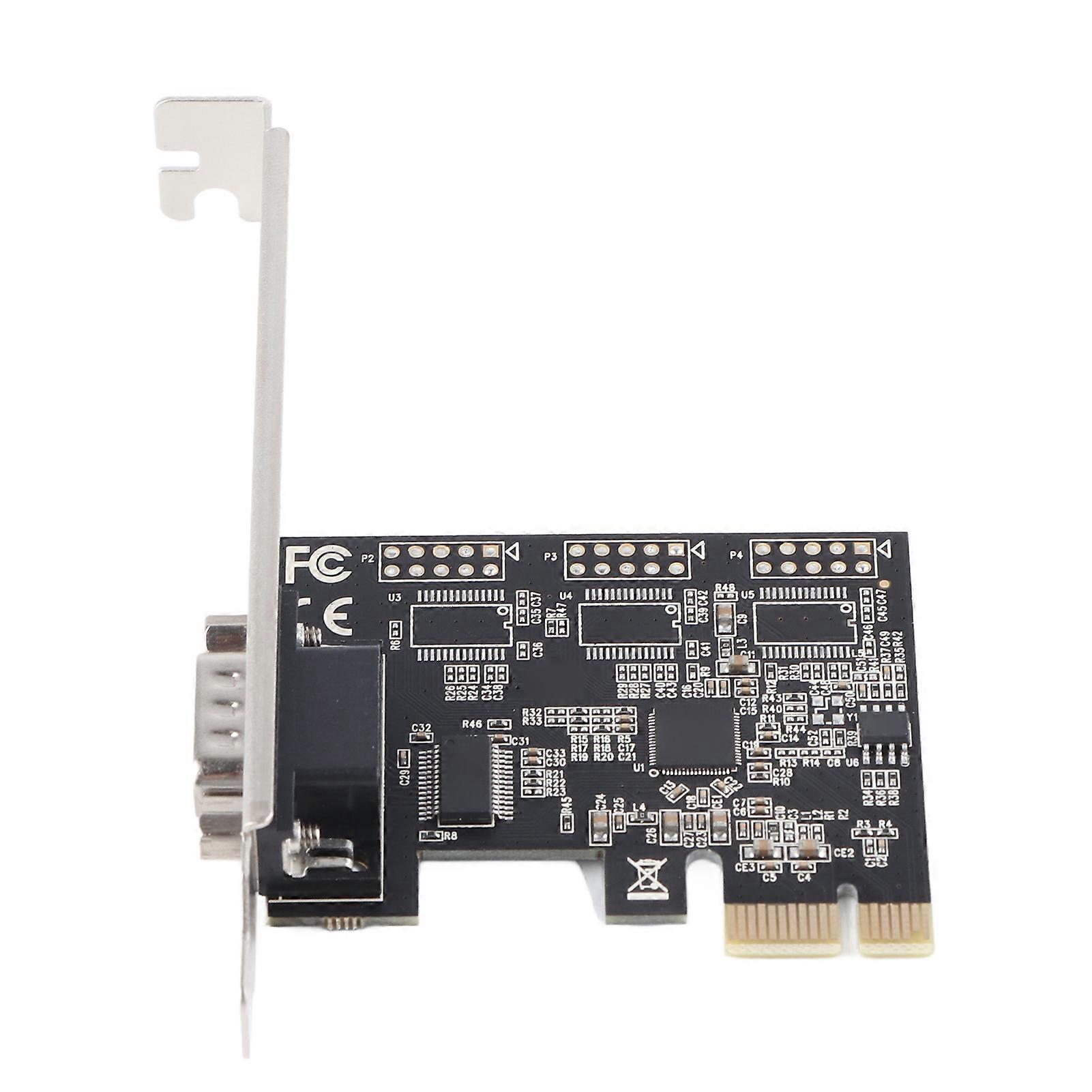 PCI E to RS232 Serial Adapter Card High Speed Transmission PCI E Serial Host Controller Card for Monitoring Equipment