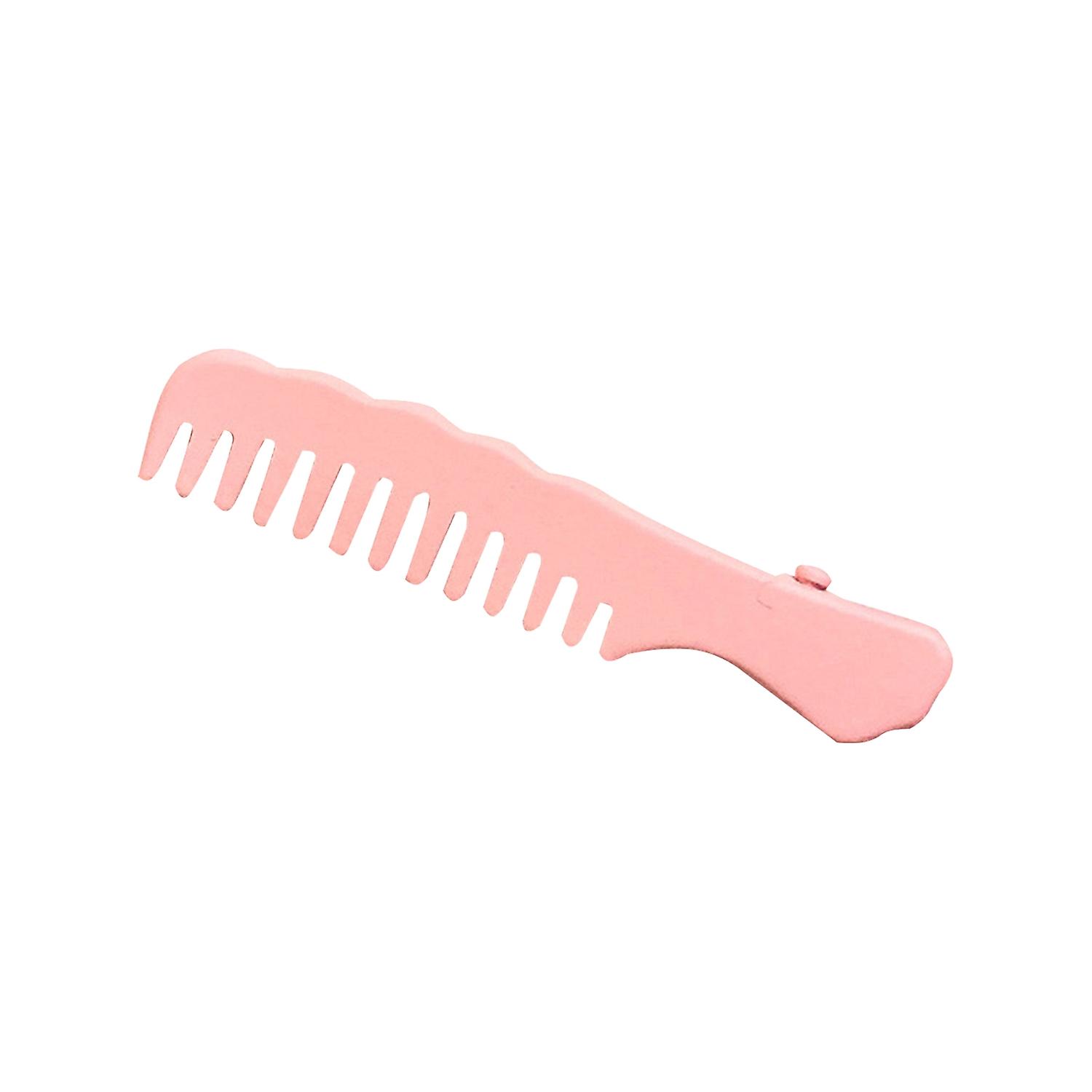 5 x Bangs Clip Creative Design Comb Shape Solid Color Non-slip Smooth Edge Fix Hair Portable Cartoon