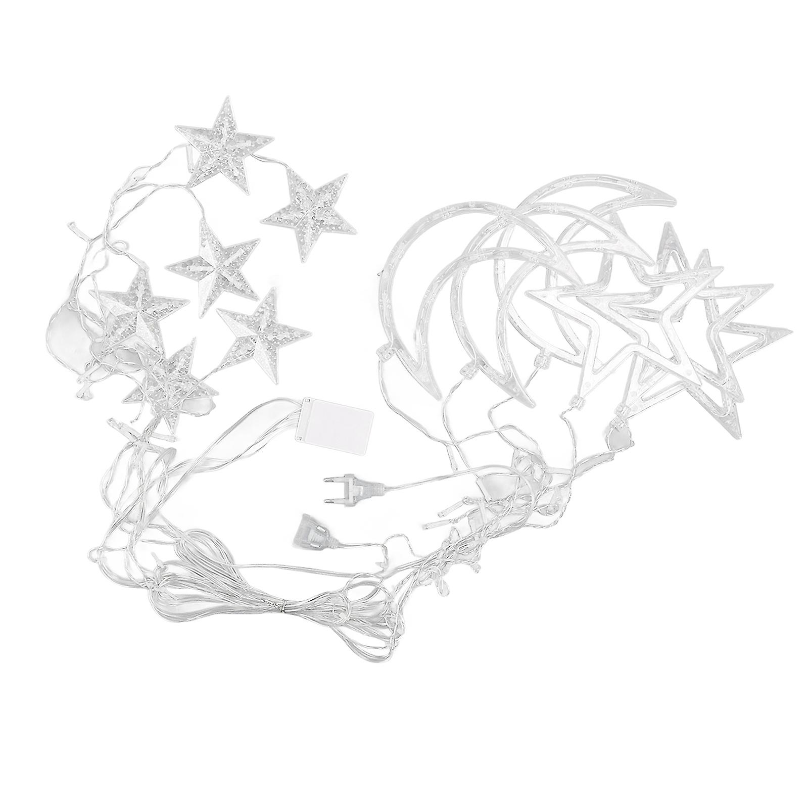 Moon Star LED String Lights with 8 Functions Plug in