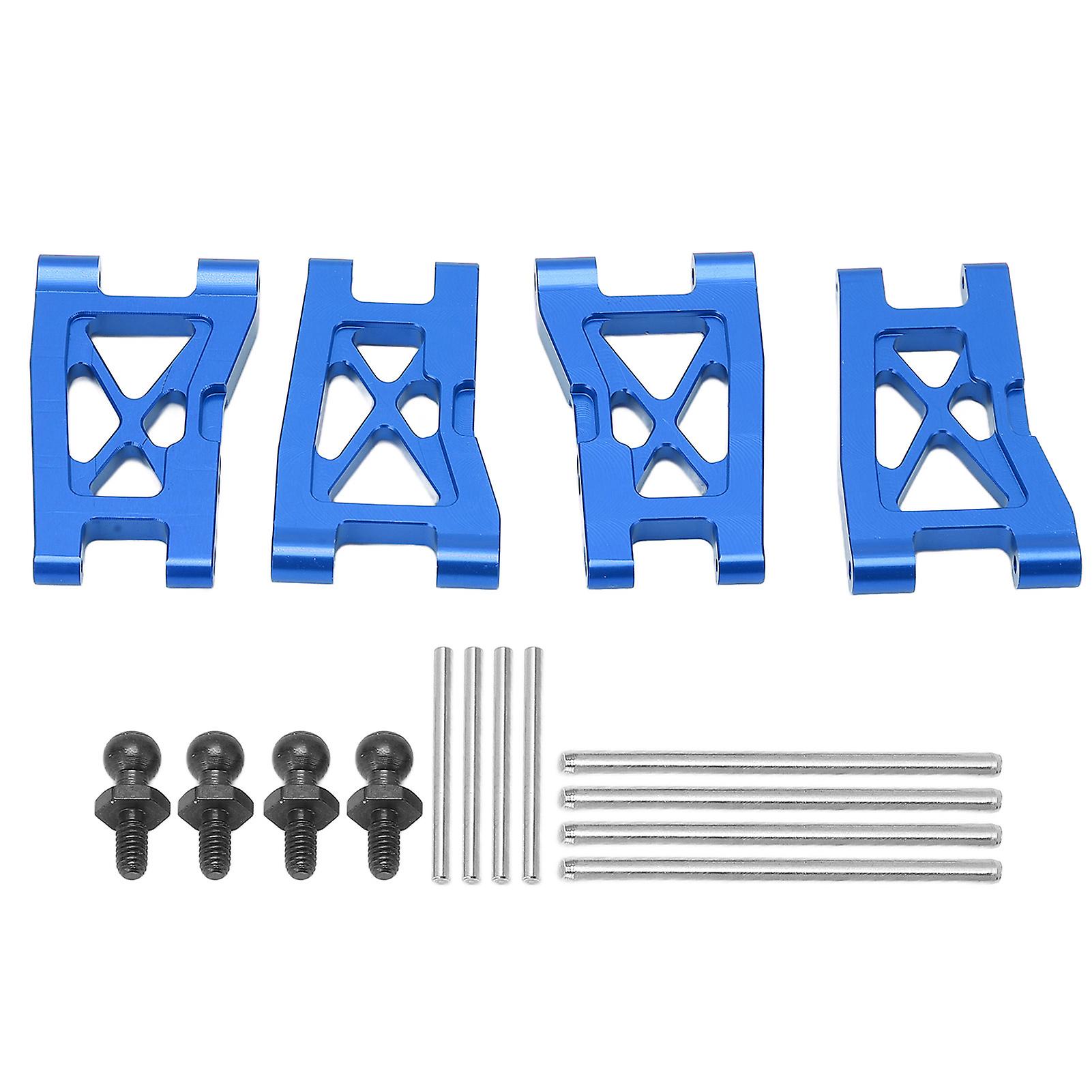 Metal Front and Rear Suspension Arm Set Upgrade Parts for TRAXXAS Latrax Teton 1/18 RC Car Blue