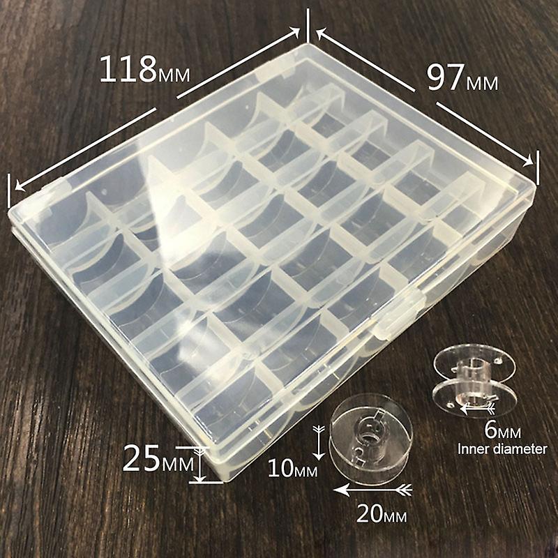 25 Pcs Iron Sewing Machine Bobbins Metal Spools Thread Core Coil Bobbins
