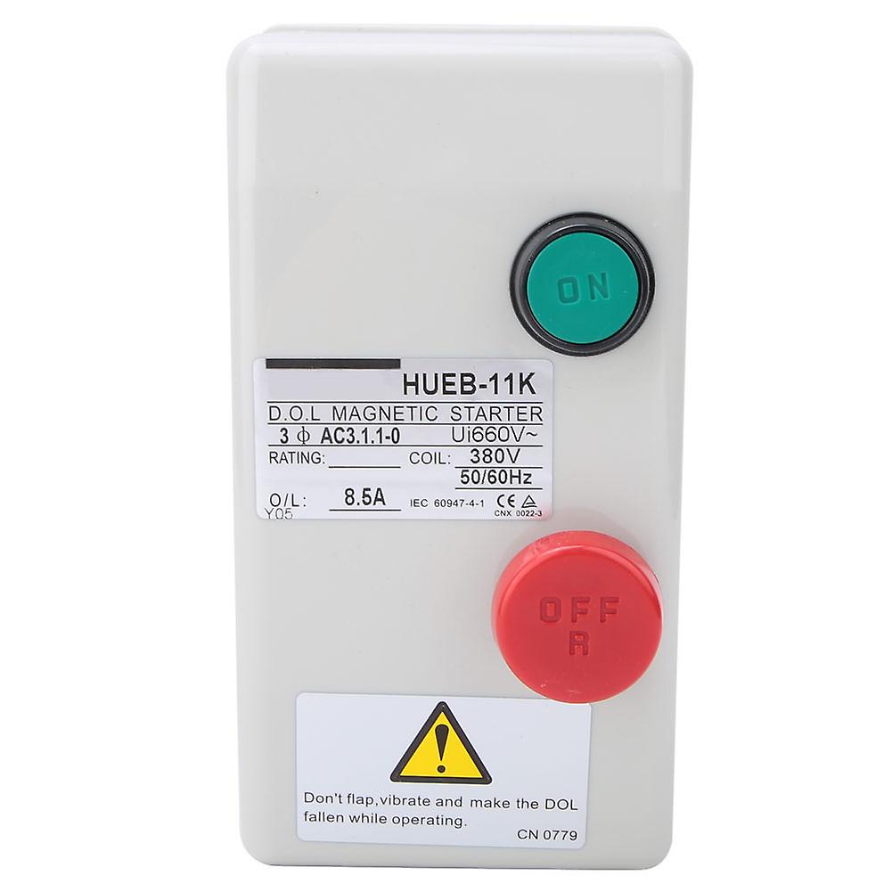 Irreversible Manual Direct Start Type Control Motor Magnetic Starter 380V 50/60Hz(5.5-8.5A)