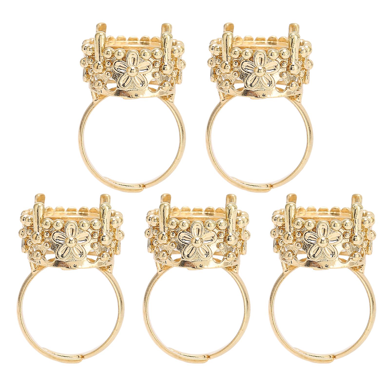 Alloy Exquisite Ring Base, Portable DIY Ring Base, Jewelry Making Accessory