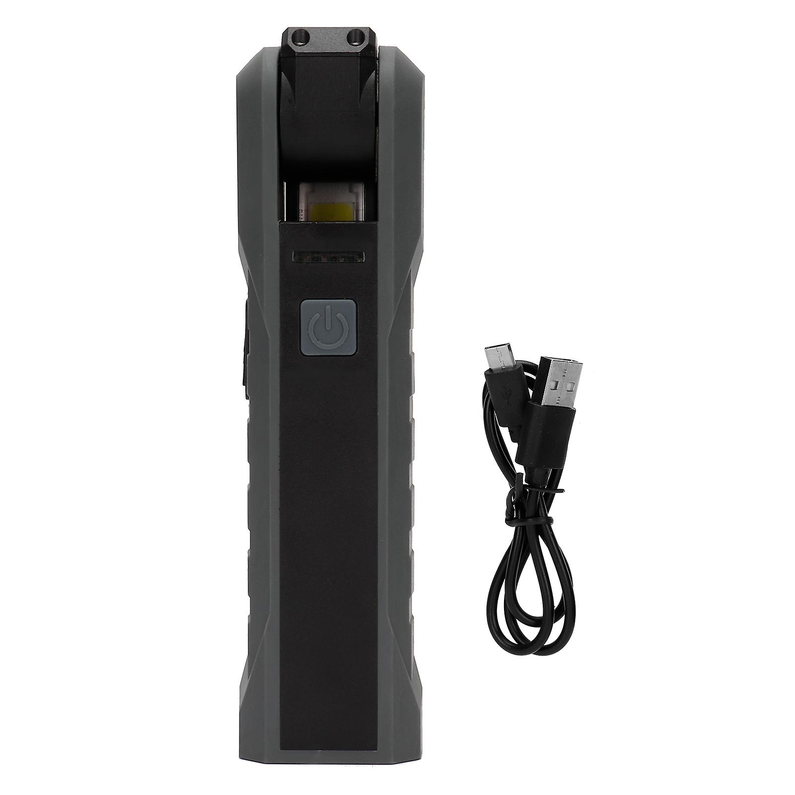 COB Lighting Multi-Functional Handheld Inspection Lamp Magnetic Base Folding LED Work Light USB Rechargeable Built-In Battery Portable for Automotive 