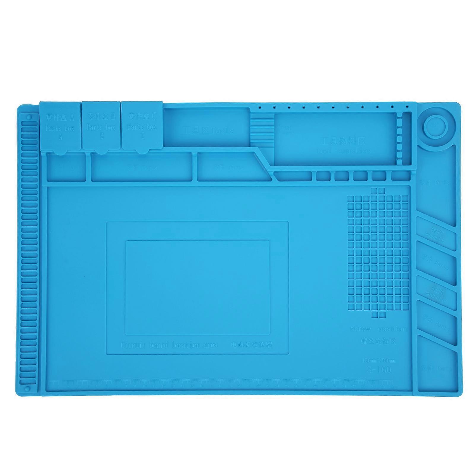 Magnetic Insulation Silicone Work Mat Heat Resistant Soldering Phone Computer Repair MatS-160