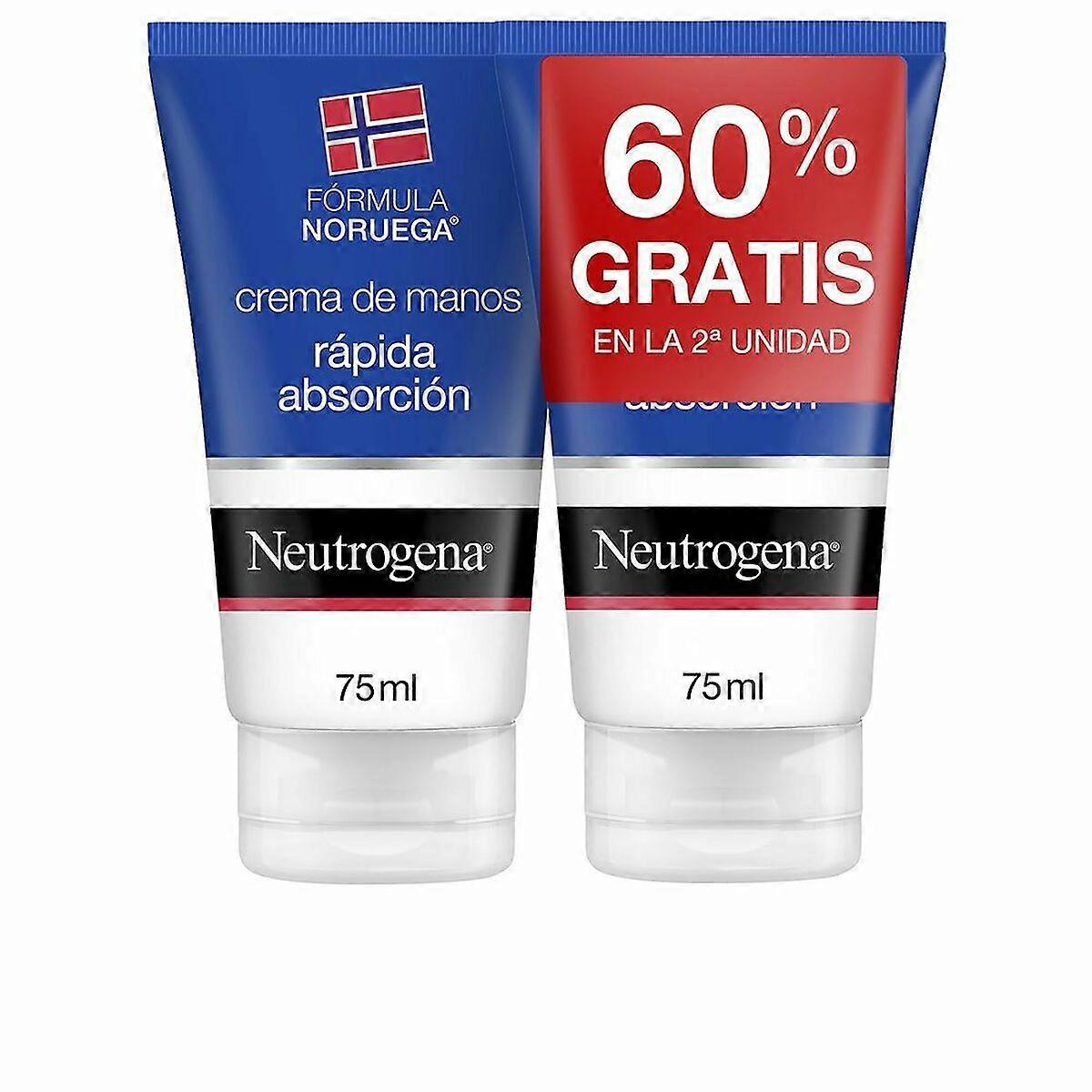Hand Cream Neutrogena instant Absorption (2 x 75 ml)