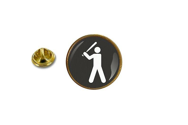 pine pine pin badge pin-apos;s metal with baseball baseballer butterfly claws ref3