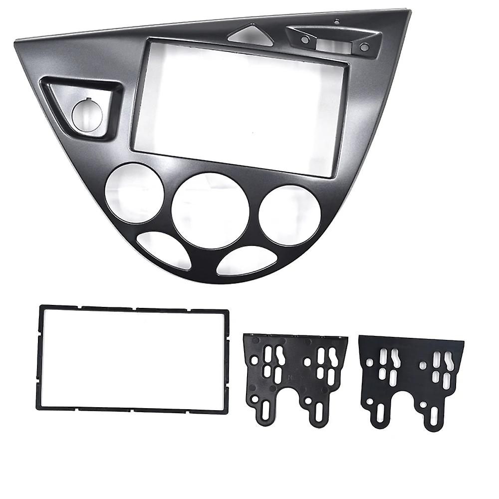 2 Telaio del pannello DIN per Ford Focus Mk1 Fiesta Lhd Kit di montaggio sul cruscotto Surround interno dell'autoradio