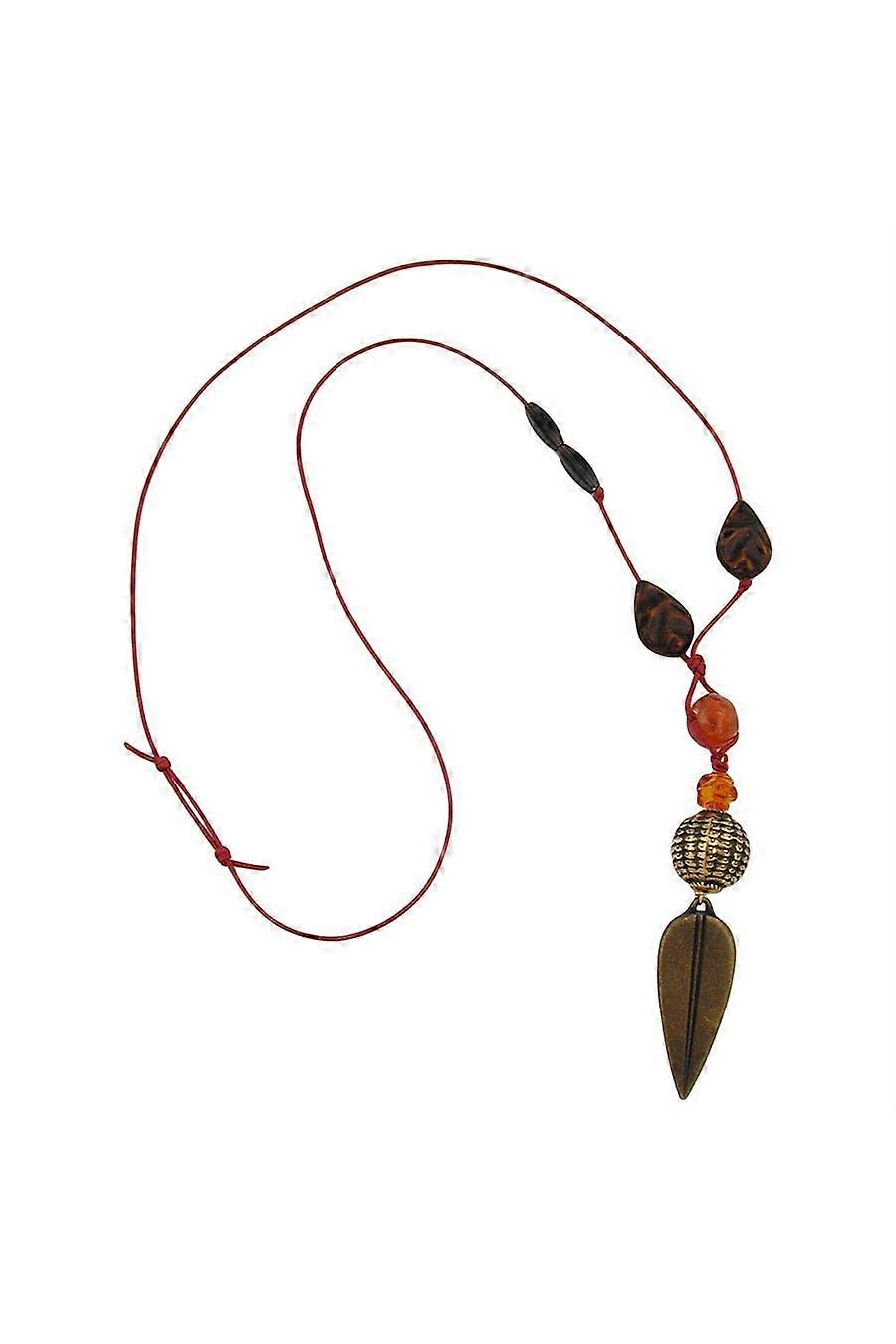 Necklace Spearhead Dark Brass - Gl02634