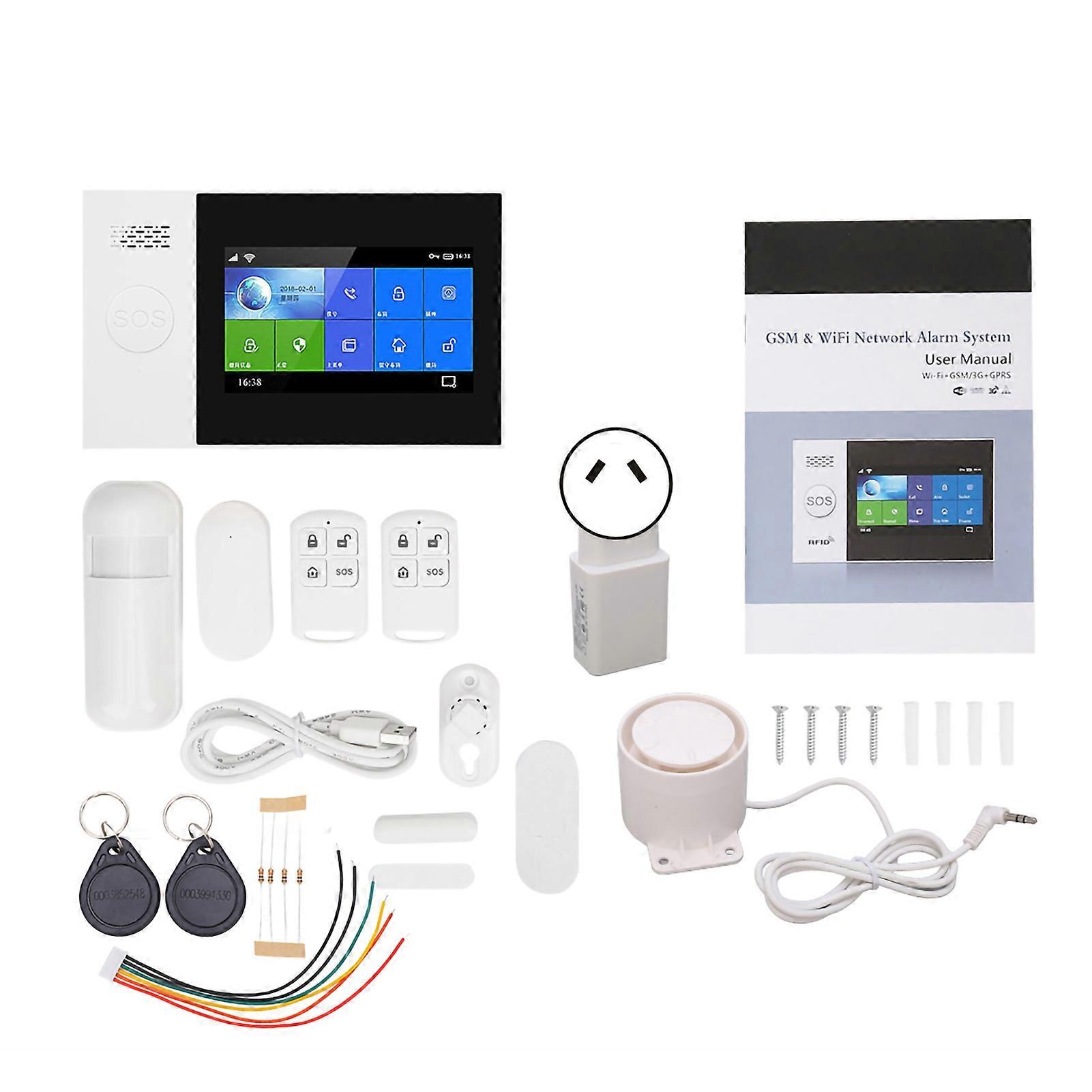 4.3" Touchscreen Wireless GSM GPRS Alarm System with TUYA App Integration