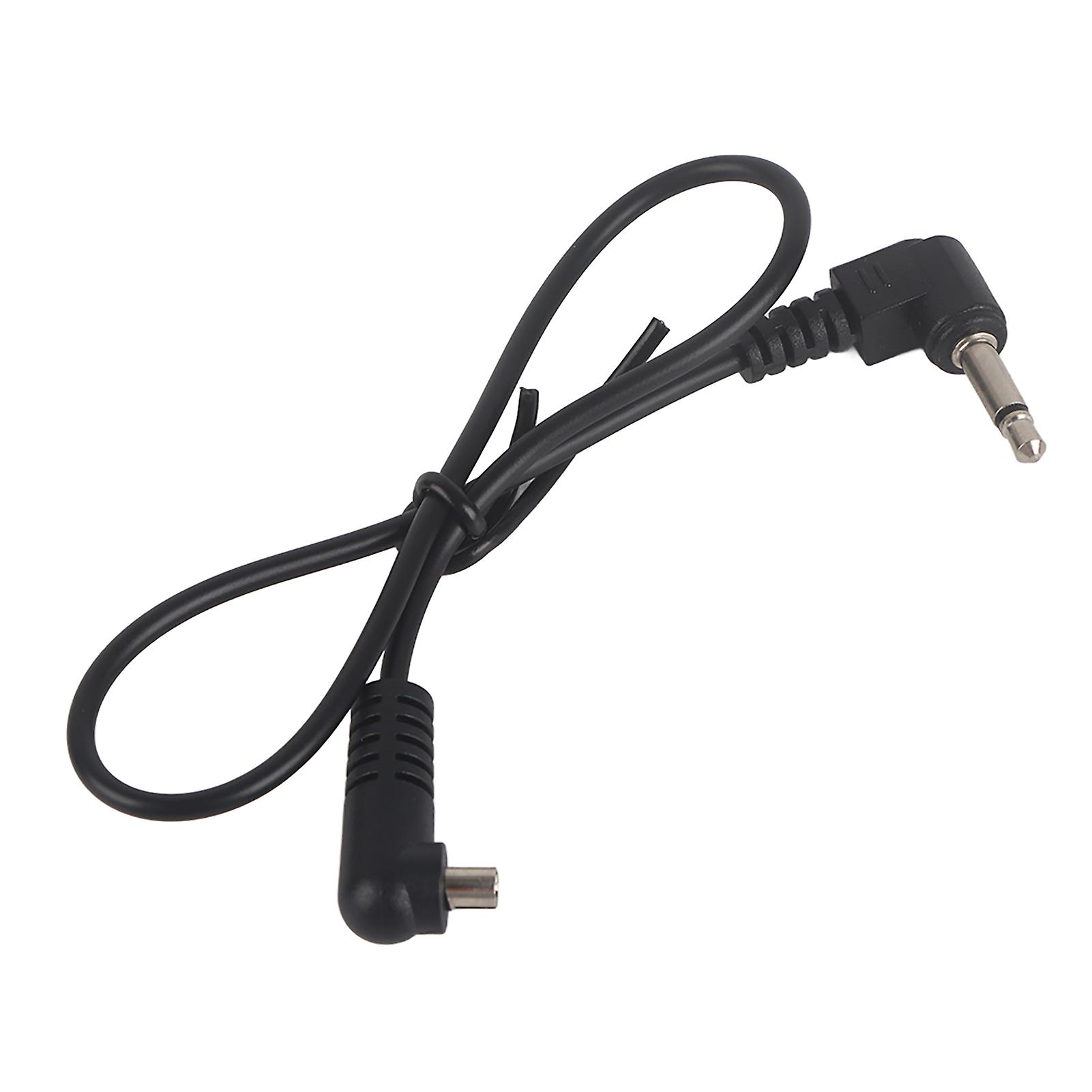3.5mm Jack Plug Flash Sync Cable Cord with Screw Lock to Male Flash PC