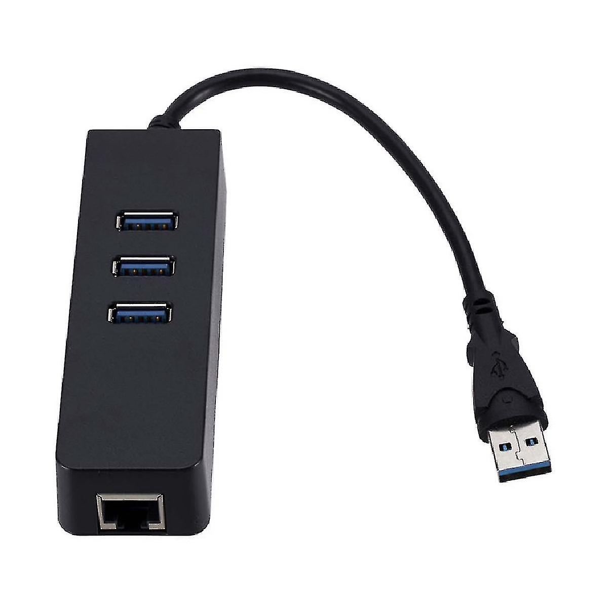 New 2023 Usb3.0 Gigabit Ethernet Adapter 3 Ports Usb To Rj45 Lan Network Card For Desktop