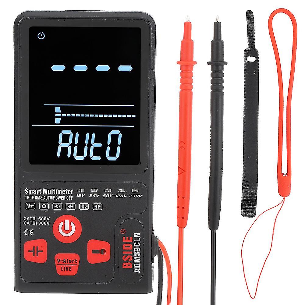 Intelligent LCD Digital Multimeter Voltage Tester - 9999 Counts, Dual Mode Automatic Detection