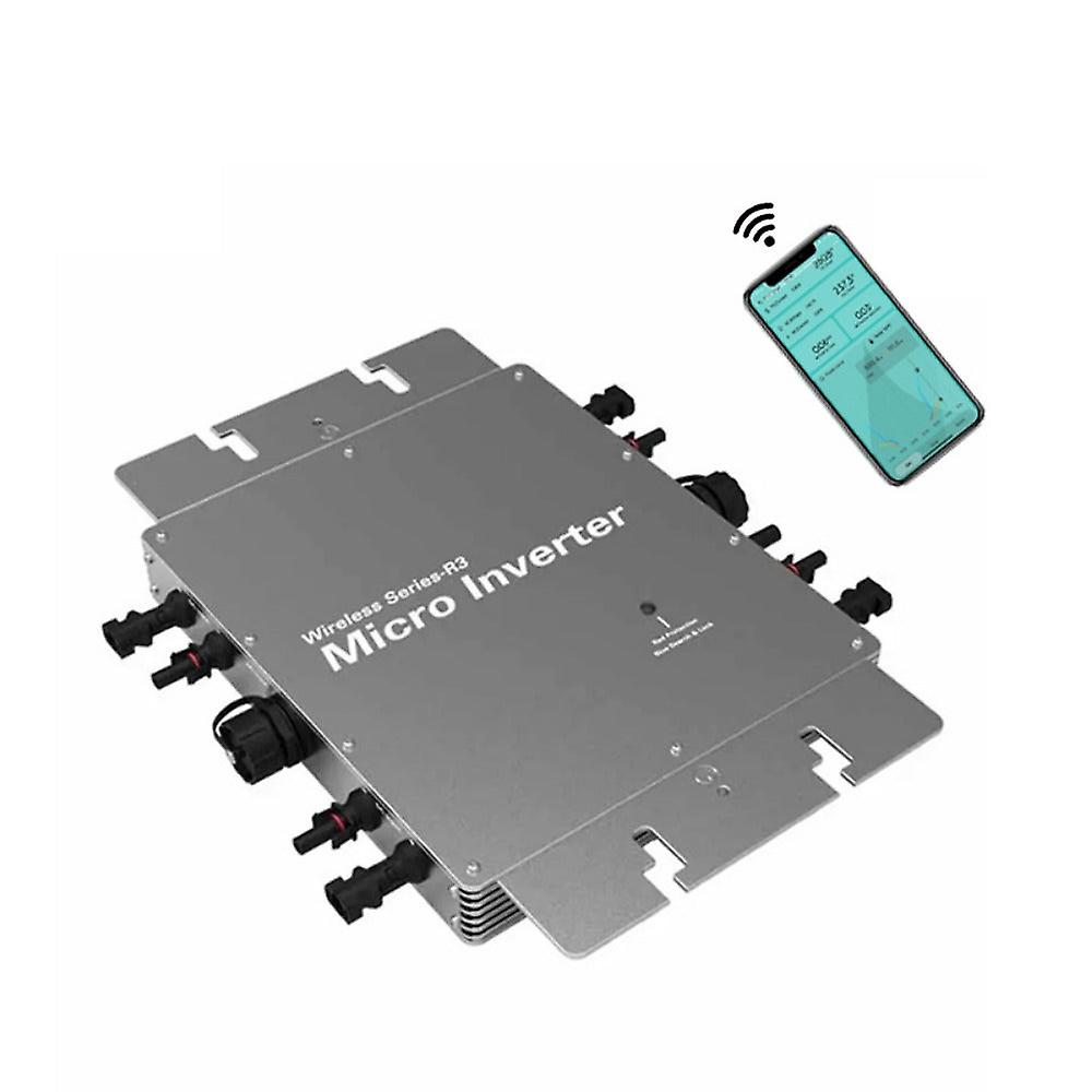 Solar Microinverter 2800w Smart Mppt Ip65 Pv System Grid Tie Solar Micro Inverter With Wifi