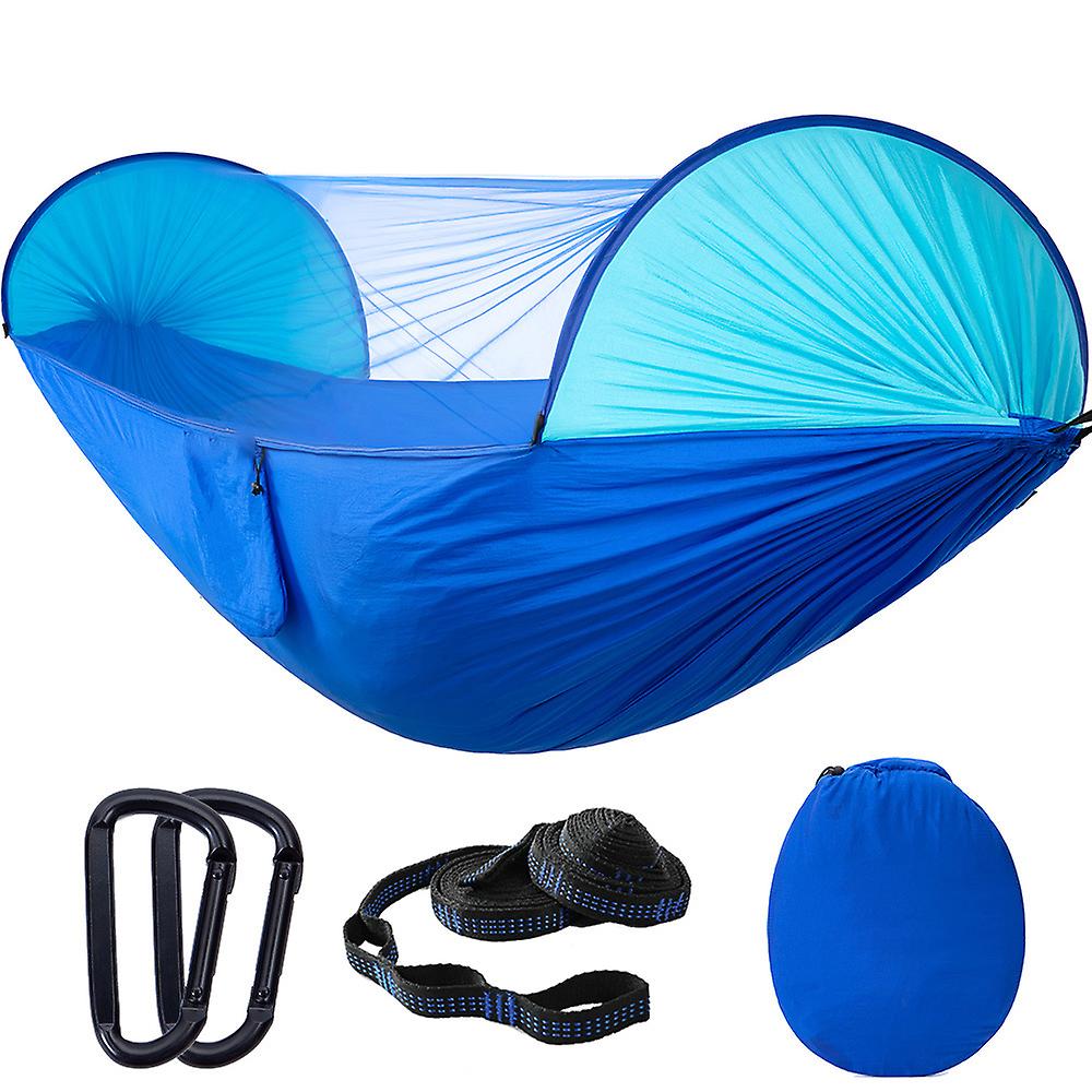 Camping Hammock With Mosquito Net Pop-up Light Portable Outdoor Parachute Hammocks Swing Sleeping Hammock Camping Stuff