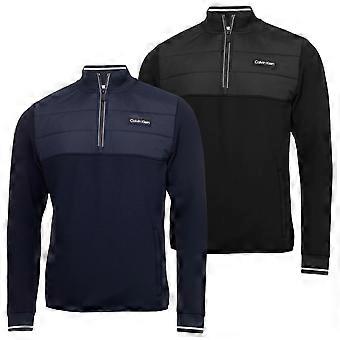Suéter Híbrido Baylor Creek Confortável com Zíper Meio para Homens da Calvin Klein