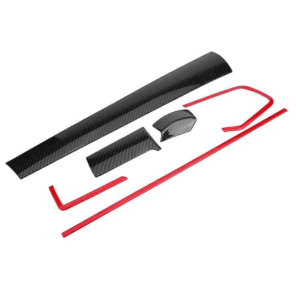 6Pcs Car Console Center Dashboard Cover Trim Decorative Stickers for Civic 10th 1618 NO.78225