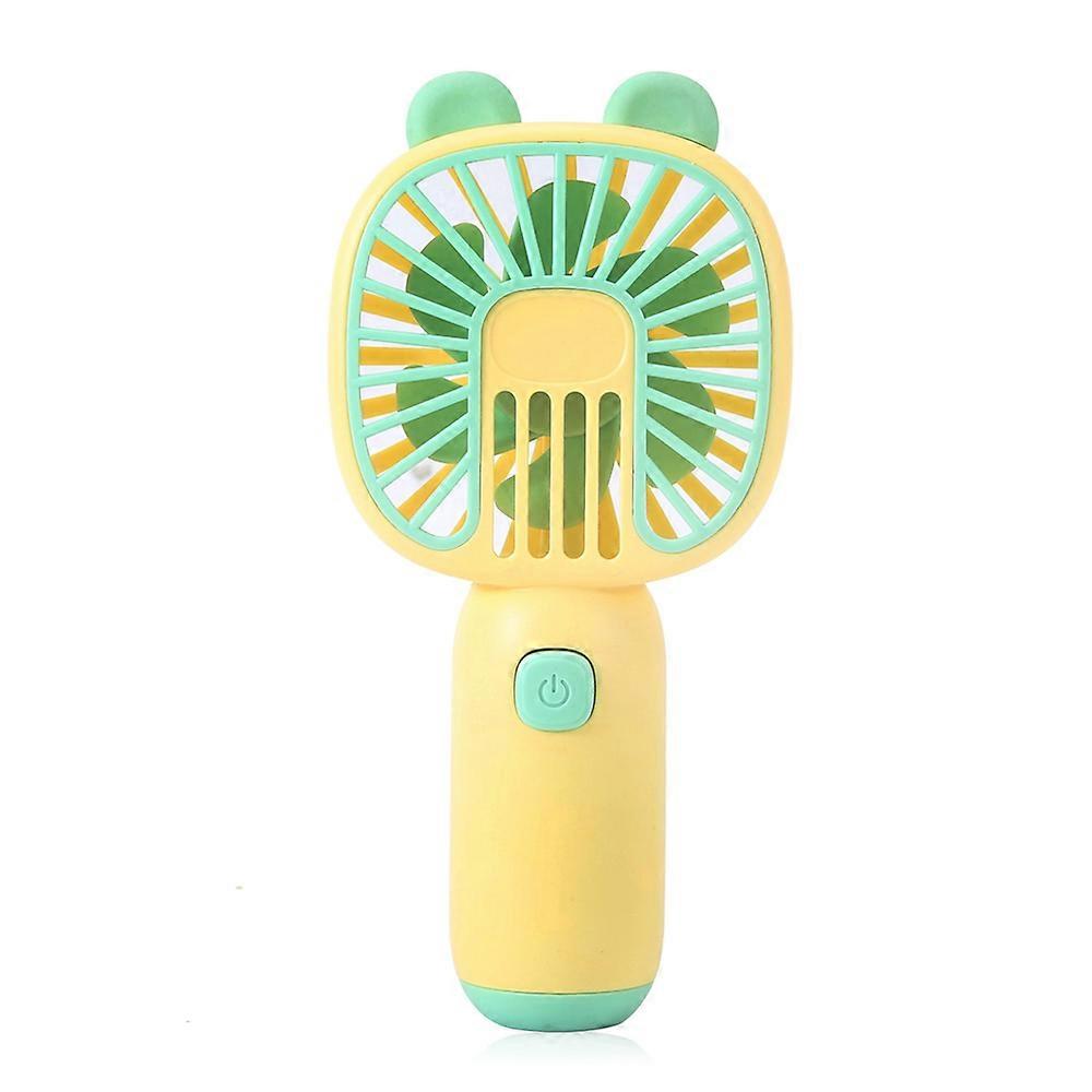 New cartoon usb handheld charging fan-desktop portable mini fan with large wind power