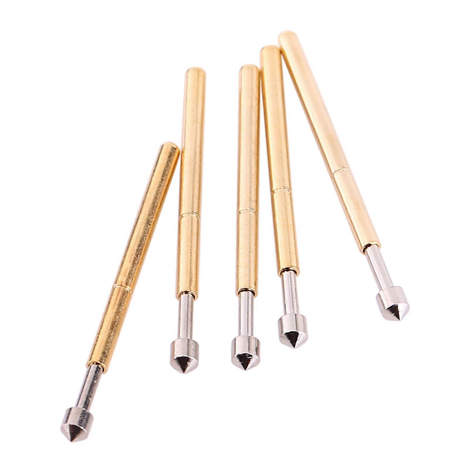 100 Pieces P75-E2 Cone Head Dia 1.02mm Spring Test Probe PCB Testing Pin