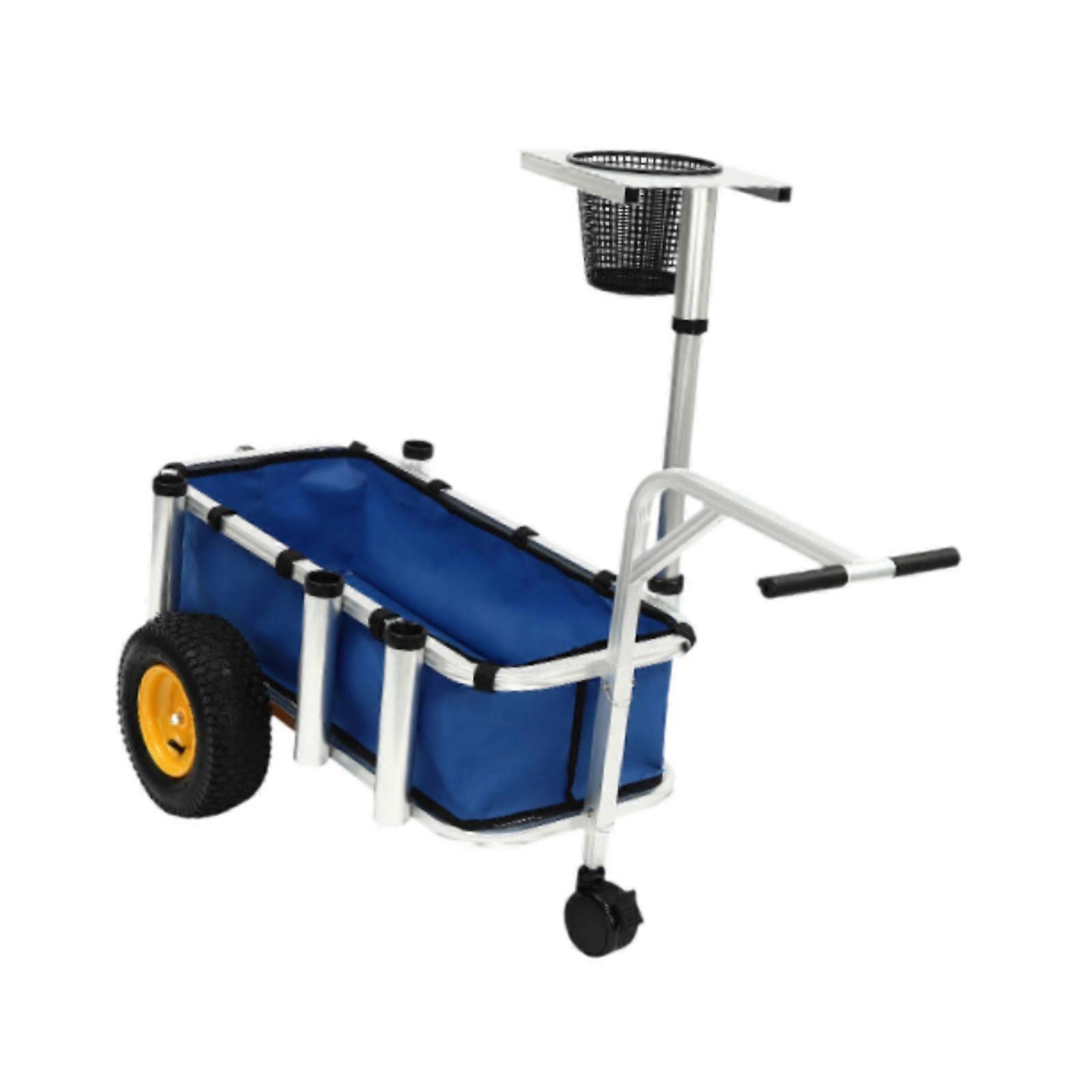 Beach Fishing Cart Multipurpose Portable Trolley for Camping Moving Backyard