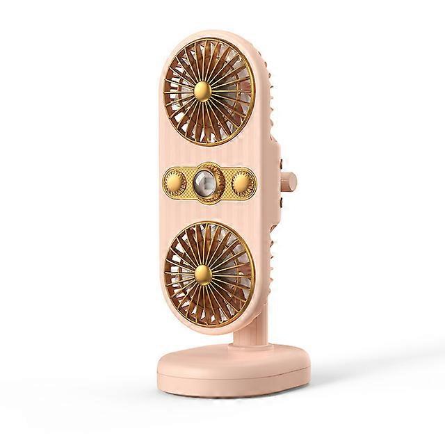 USB Rechargeable Portable Fan Double Clip-on Electric Fan