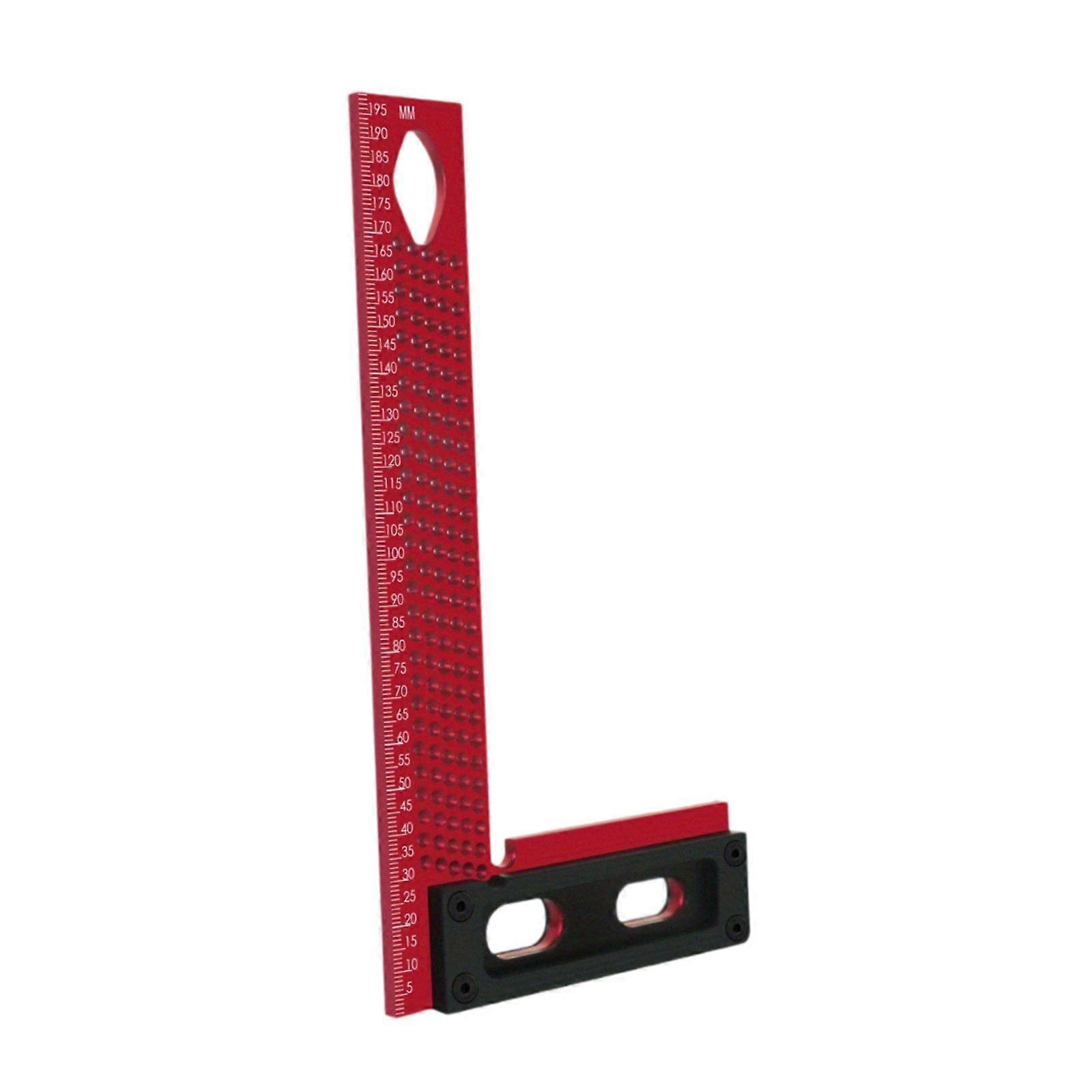 Woodworking Ruler Measuring Supplies Carpentry Tool Hole Ruler Marking Ruler 108x200mm