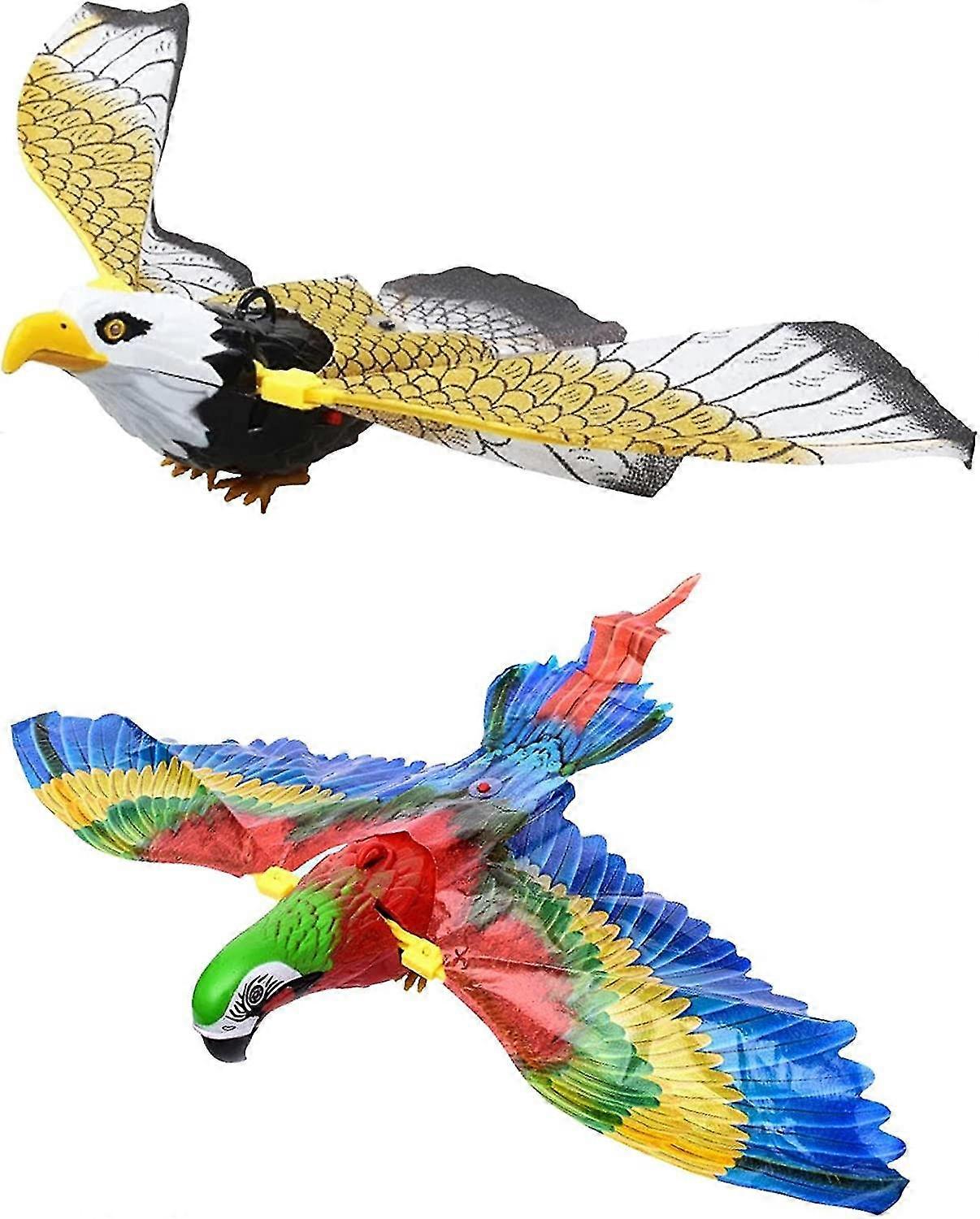 Electric Bird Toys For Cats, Interactive Kitten Toys For Cats To Play Alone And Exercise, Flying Eagle/parrot Shape Sound Toys
