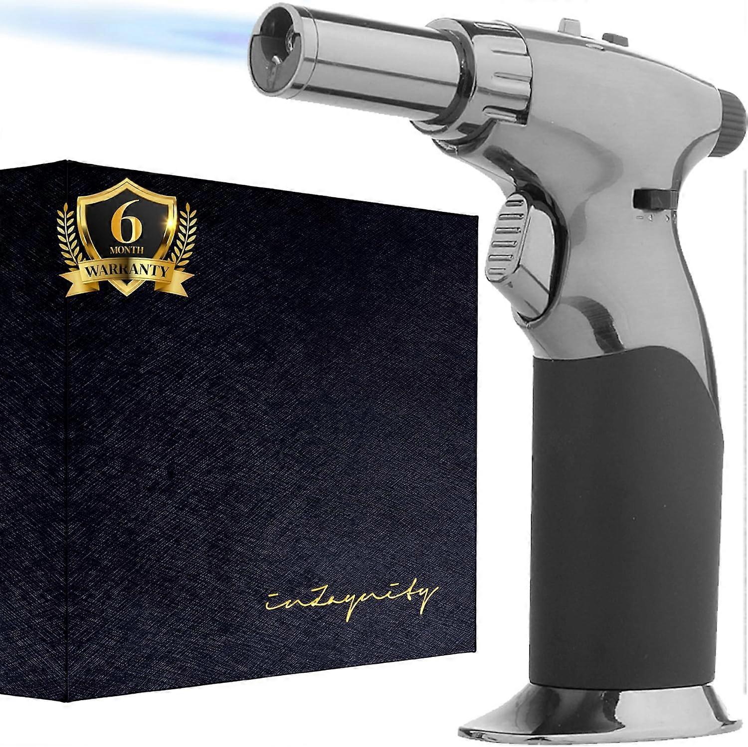 Refillable Butane Torch Gun - Adjustable Mini Blow Torch for Cooking, Welding, and Art by inZaynity