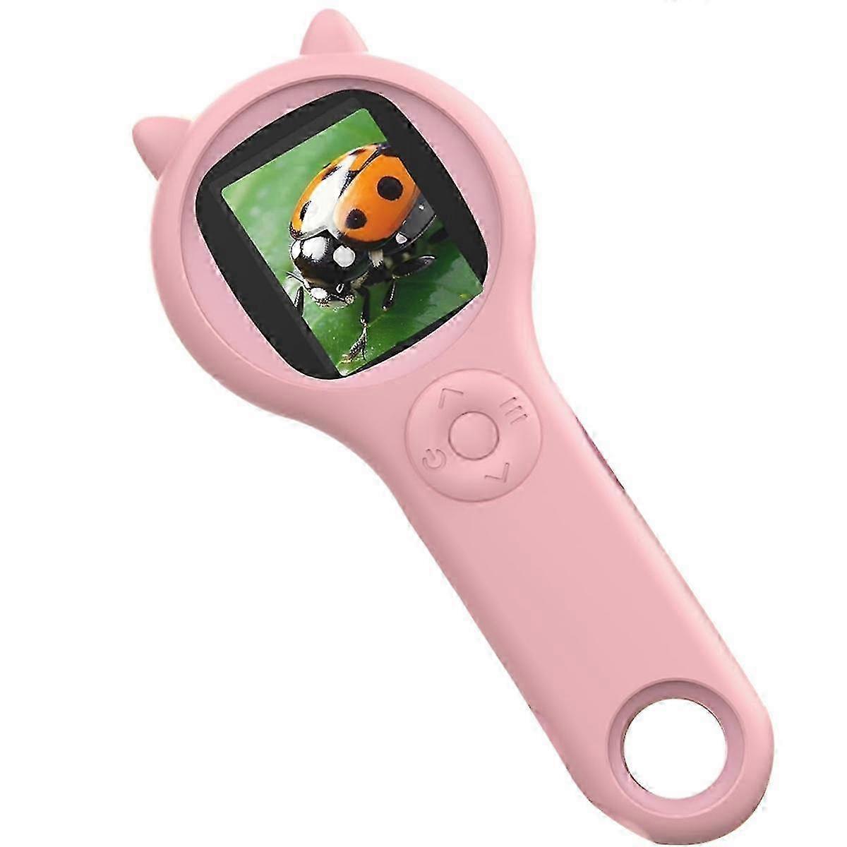 Microscope compatible with Kids - Portable Handheld Magnifying Glass Digital Microscope compatible with Kids Educational Sc