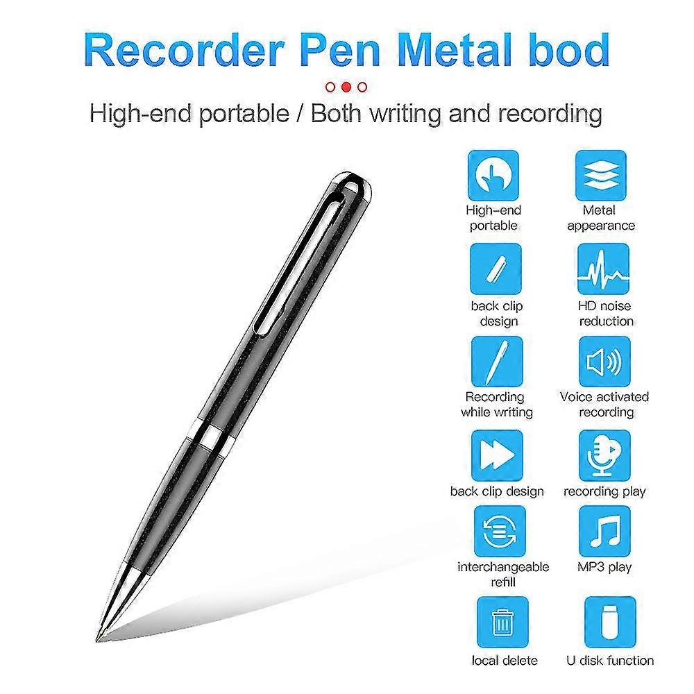 Enregistreur vocal inscriptible Enregistreur vocal à stylet à réduction de bruit HD