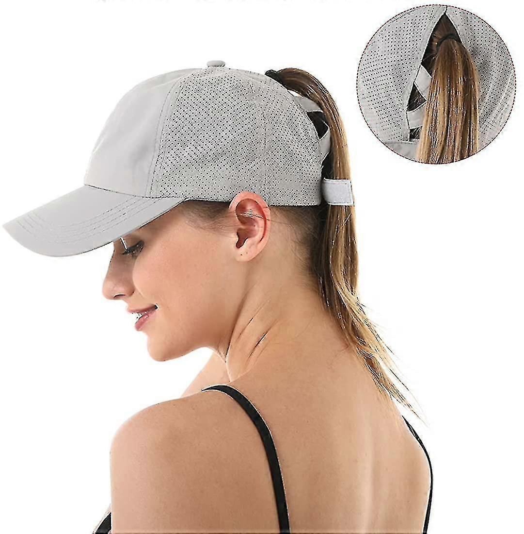 Kvinners Cross Ponytail Baseball Cap