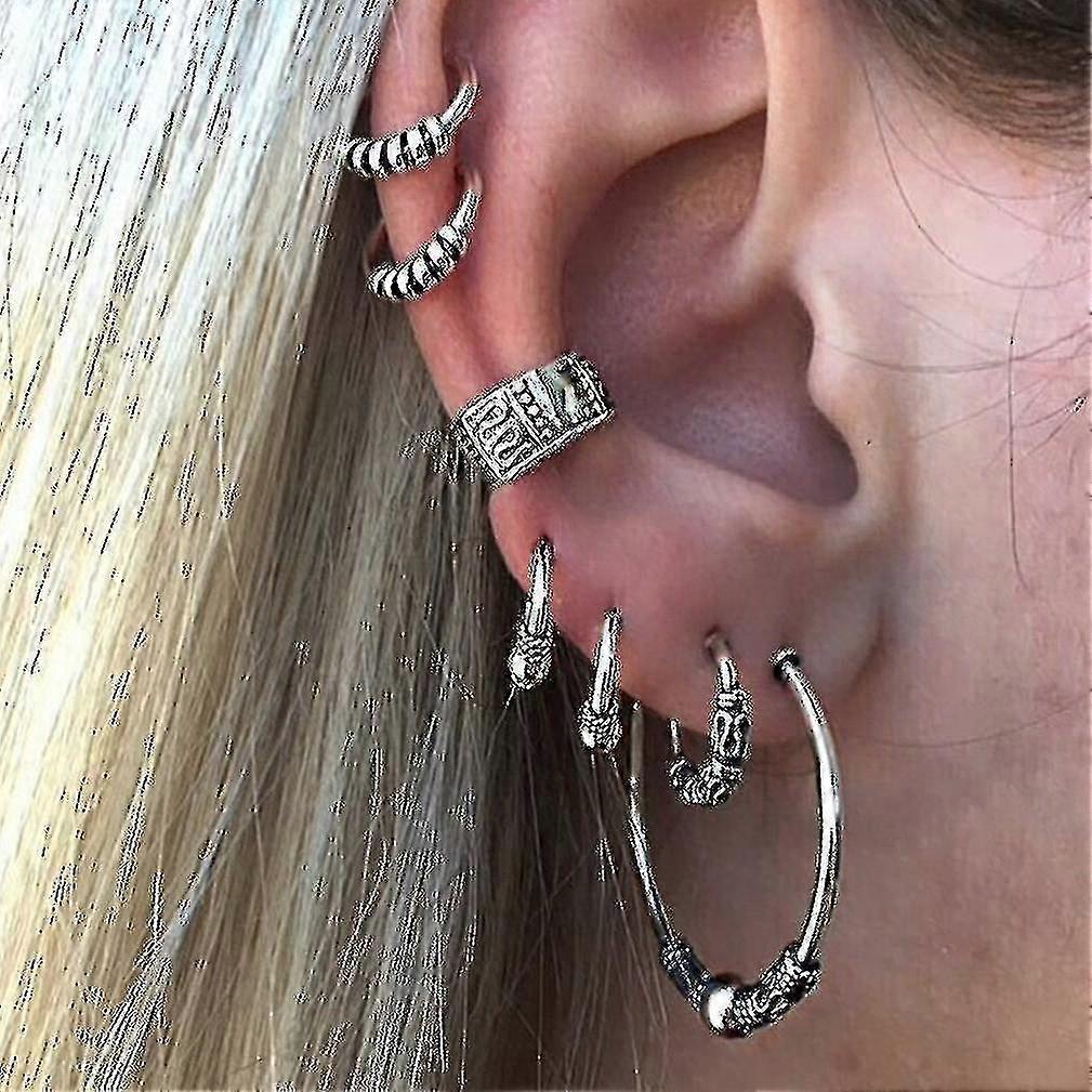 7pcs Earrings Set Alloy Ear Studs Earring Eardrops For Party
