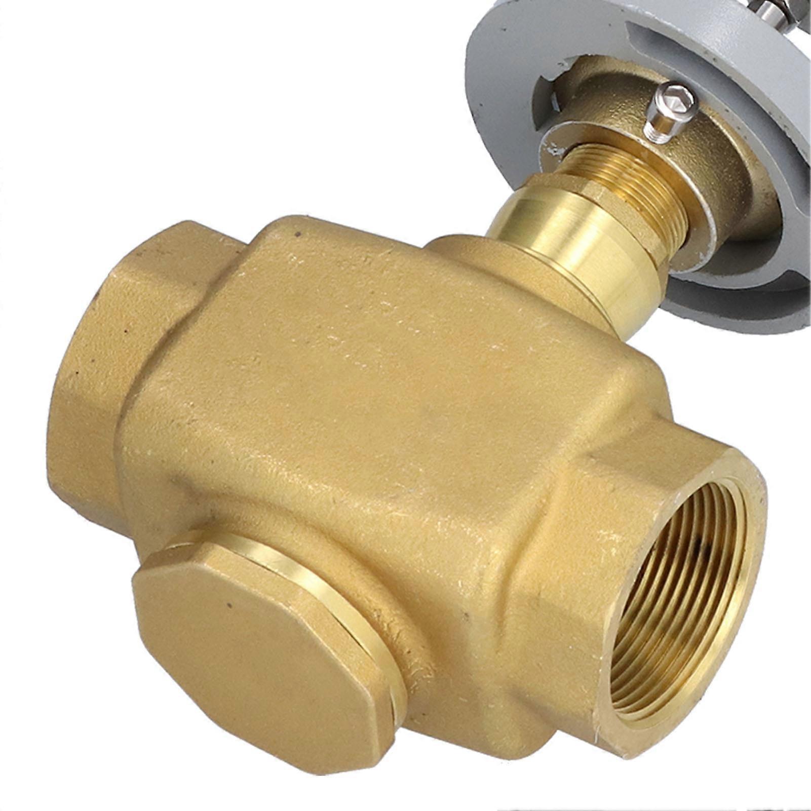 Electric Motorized Valve Regulating Control Brass BSP 2 Way AC 220V for ...