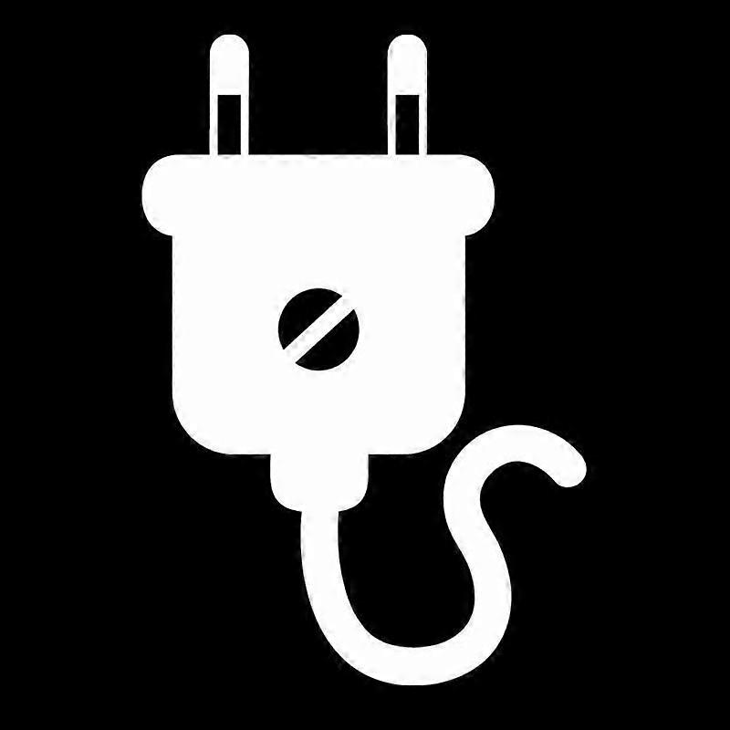 מדבקת רכב תקע חשמלי צורה אופנה פגוש שמשה קדמית מדבקה אוטומטית אופנוע מחשב נייד עמיד למים Pegatinas 10 ס"מ