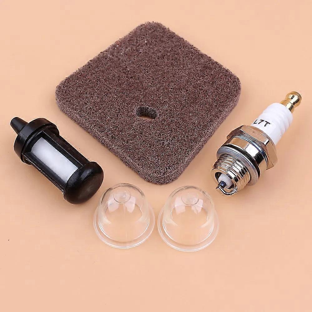 Air Fuel Filter Spark Plug For Stihl FS38 FS45 FS46 FS55 HS45 FC55 KM55 Trimmer w/ Primer Bulb