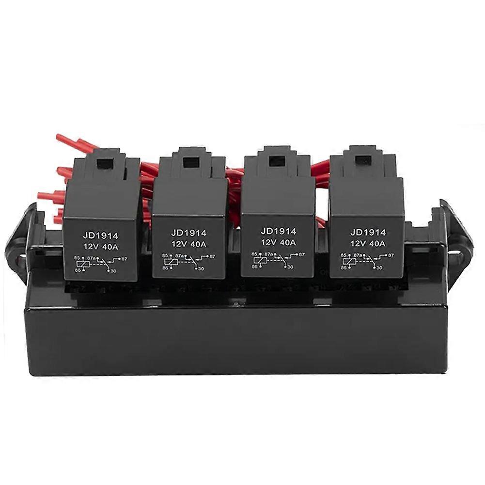 15 Way Fuse Relayd Box Multi-Circuit Assembly Control Fuse Holder for Car