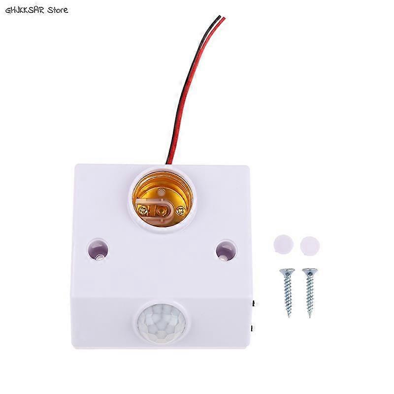 1x NEW Lampholder Nut Socket With PIR Motion Sensing Switch Lamp Holder Nut Socket Bulb Socket AC 90V-250V