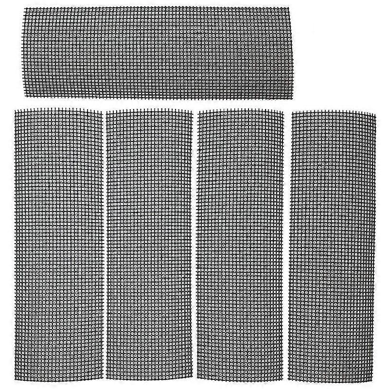 Tapete de grade para buracos de vasos de flores, tapete de grade inferior de 4 polegadas x 12 polegadas, 5 peças de junta - rede de drenagem para bonsai