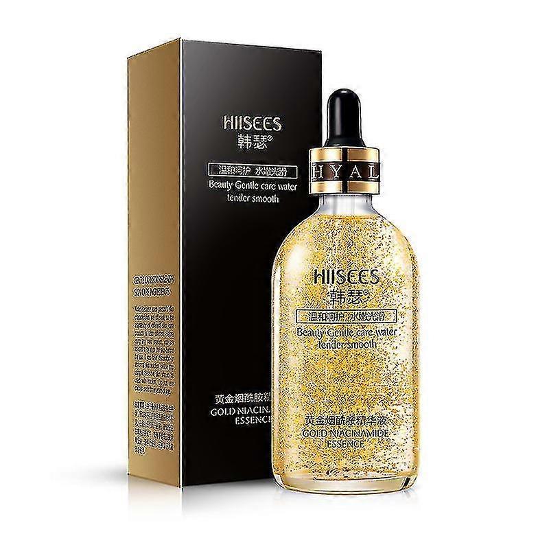 24K الذهب المتوتر الرطوبة جوهر نقي حمض الهيالورونيك مصل مضاد للتجاعيد الذهب نيكوتيناميد السائل رفع ثبات العناية بالبشرة جوهر Tw