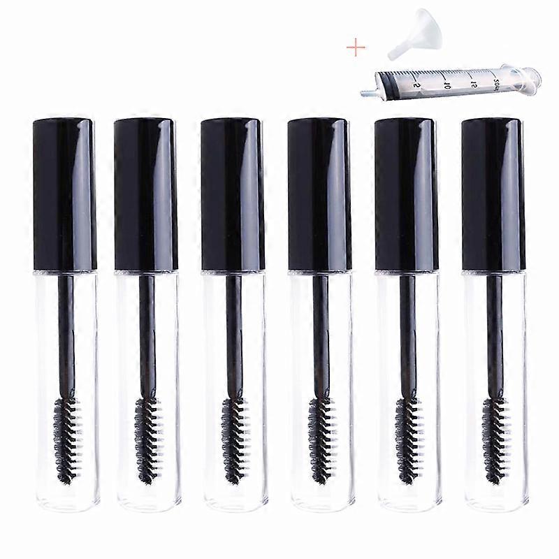 25/50pcs 5ML Empty Mascara Tube Eyelashes Tube Vials Mascara Container Set Bottle Tool Fashion for Castor Oil DIY with BLACK