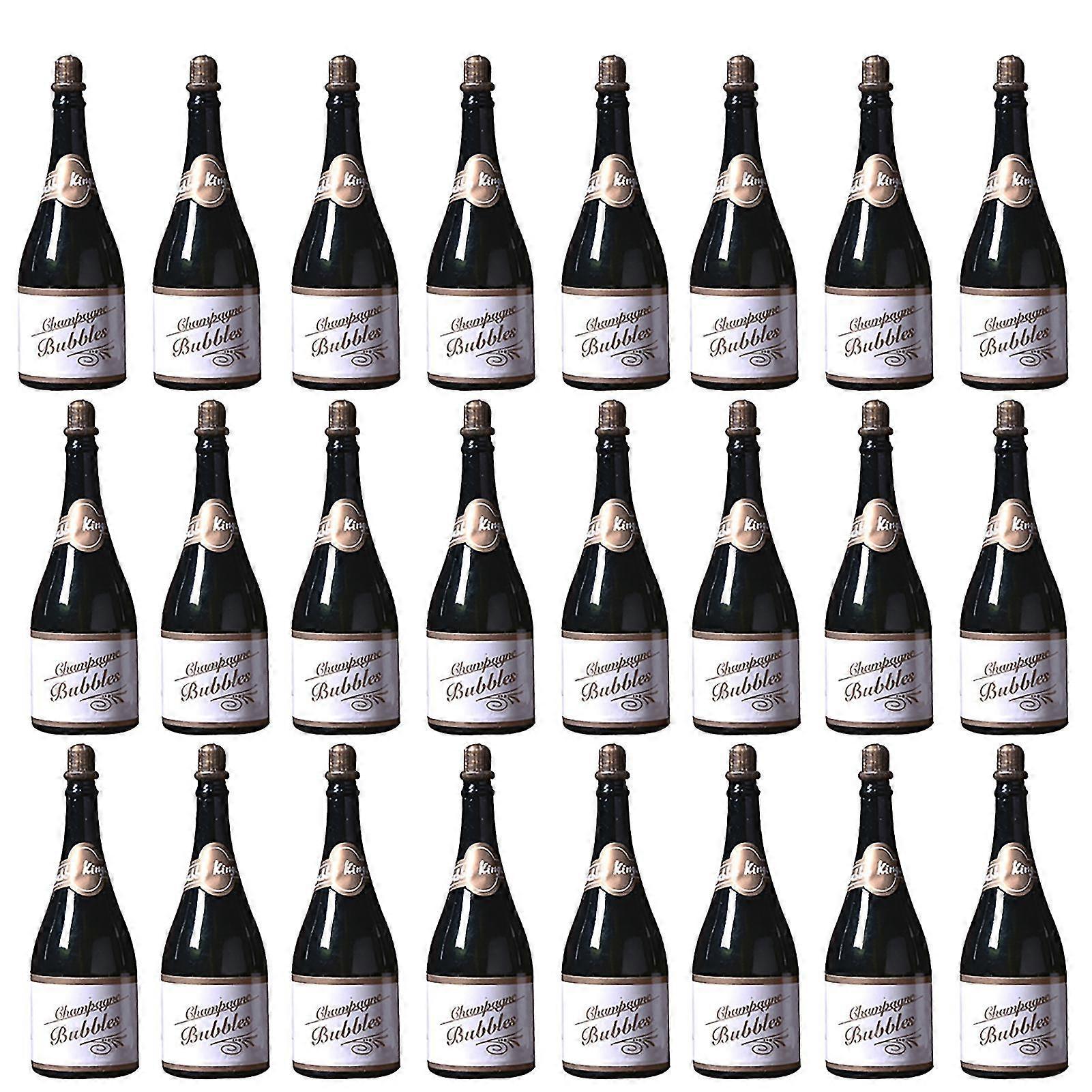24pcs/set Bruiloft Partij Champagne Vorm Lege Bubble Zeep Water Fles Container Jikaix