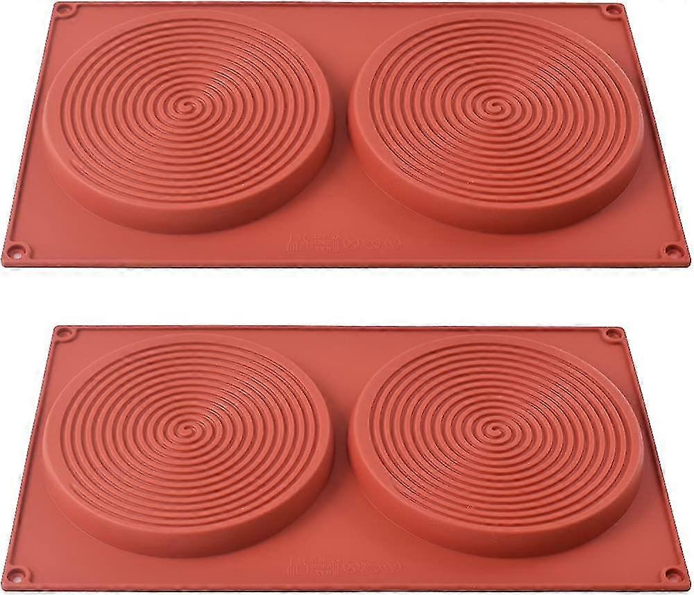 2pcs Siliconeround Cake Pan Moulds For Baking