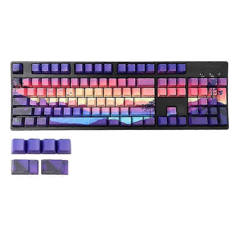 128 Keycaps Dye-sub Oem Profile 1.75u 2u Shift 6.25u Spacebar For Gh60 \ Ikbc