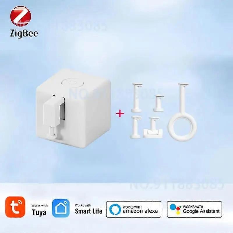 Tuya Zigbee Fingerbot Plus Smart Fingerbot Switch Button Pusher Timer Voice Control Work With ZigBee Gateway Alexa
