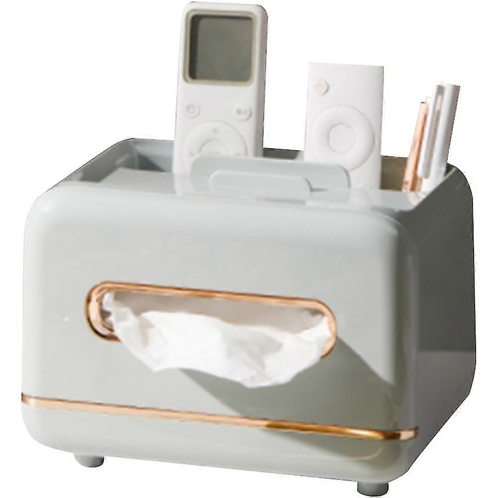 Tissue Boxes With Remote Control Holder Multifunctional Tissue Paper Storage Box Home Office Counter