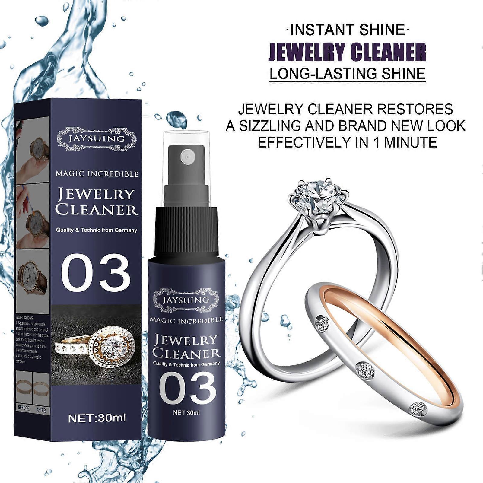 30ML Jewelry Stain Remover Strong Decontamination Ability Jewelry Cleaning Liquid Watchband Decontamination Cleaner for Daily Use KAESI
