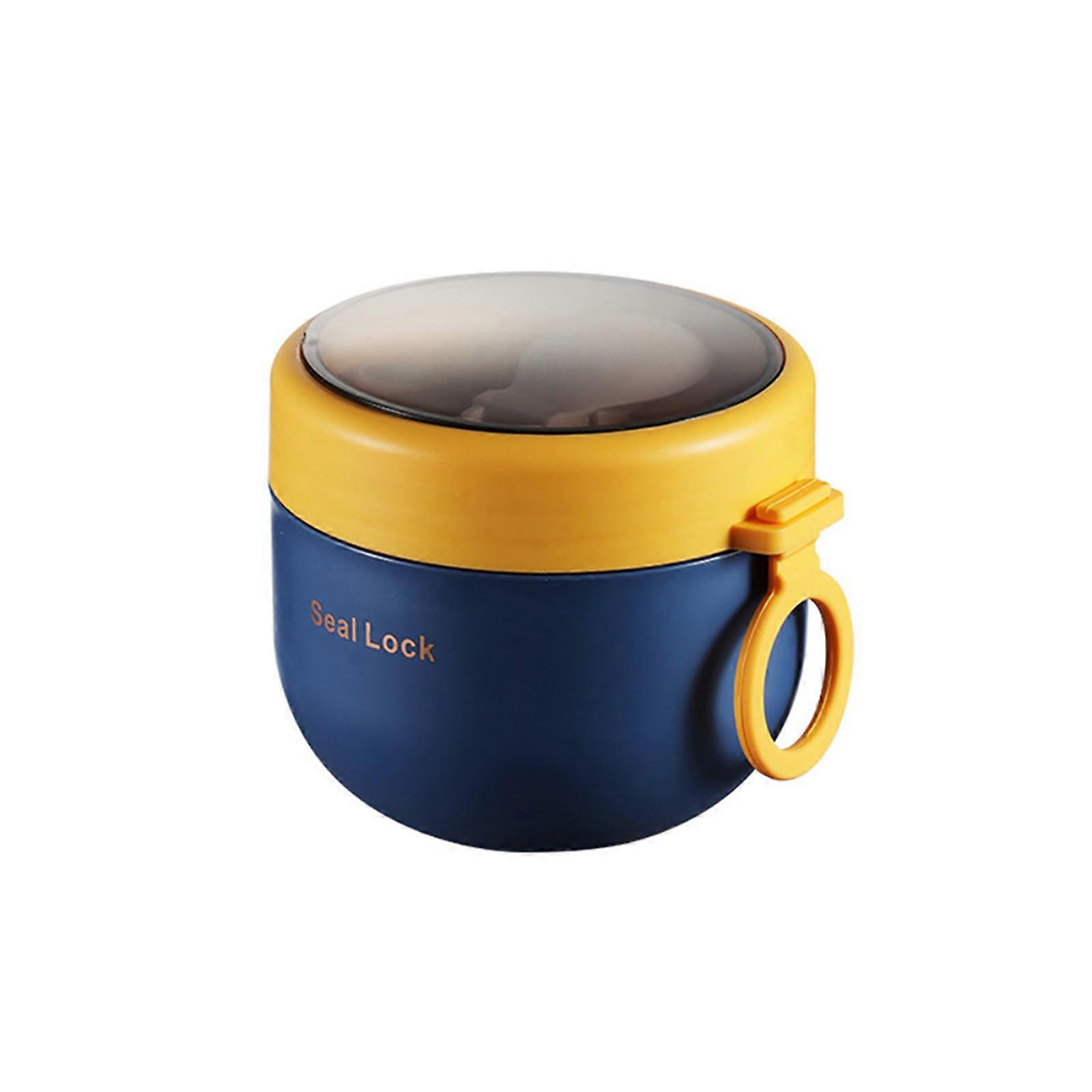 600ML rozsdamentes acél uzsonnás doboz kanállal Thermal élelmiszer-tartály Vaccum csésze szigetelő Bento Box termosz levescsésze gyerekeknek Iskola