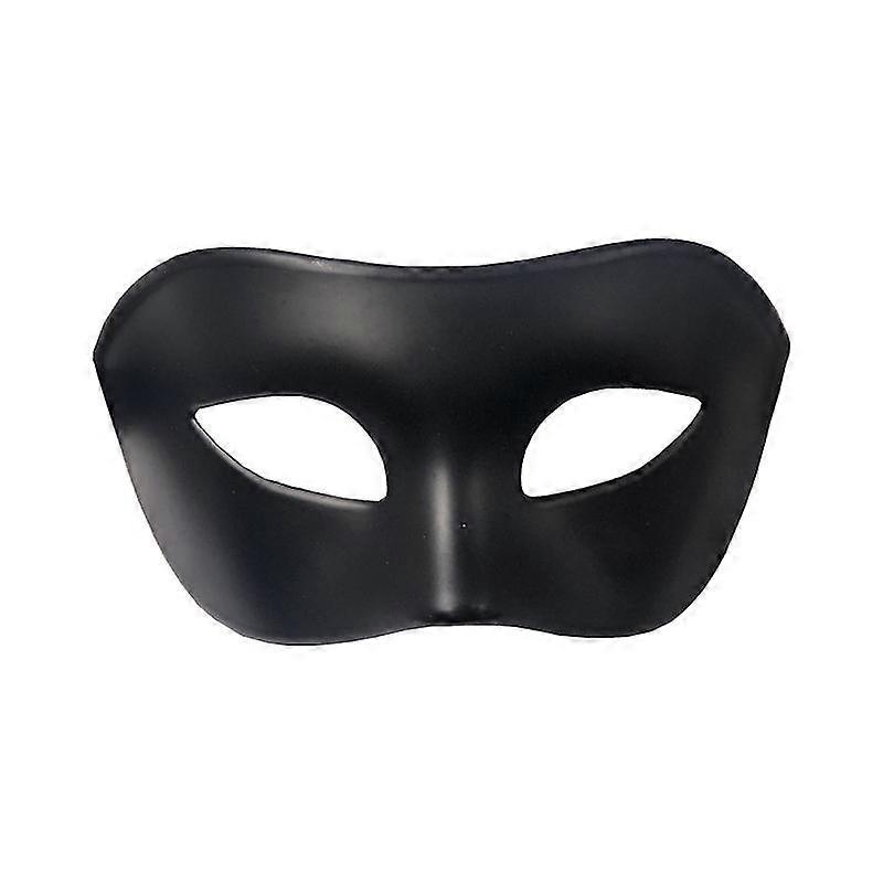Maschera mascherata per uomini nero, maschere in maschera per adulti veneziani di Halloween, maschera nera per martedì grasso (1 pz, nero)